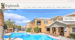 Desktop Screenshot of esplanadeapt.com